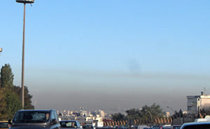 Pollution atmosphérique au-dessus de Paris
